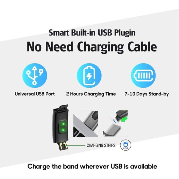 Fitness Tracker with Blood Pressure Heart Rate Sleep Health Monitor for Men and - Picture 7 of 8